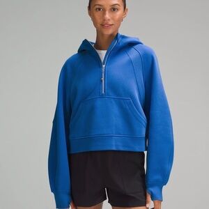 Lululemon scuba oversized half-zip hoodie, cerulean blue, women’s size medium